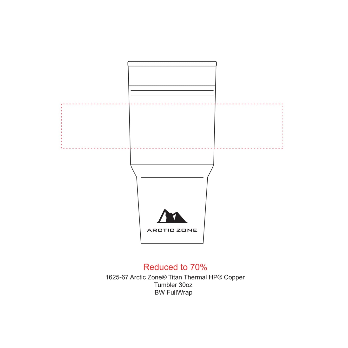 Arctic Zone® Titan Thermal HP® Copper Tumbler 30oz - Etchified - Etchified - 1625-67BK