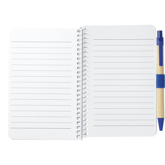 FSC® Mix 4" x 6" Pocket Spiral Notebook with Pen - Etchified - Etchified - SM-4348BL
