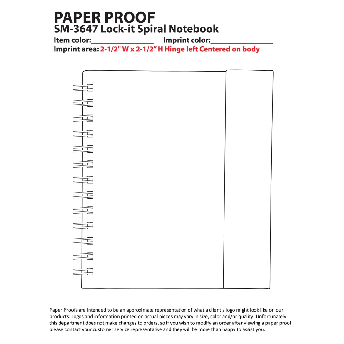 FSC® Mix 6.5" x 7" Lock - it Spiral Notebook - Etchified - Etchified - SM-3647BK
