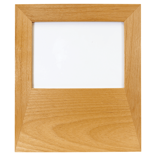 Genuine Red Alder 5" x 7" Picture Frame with 4 7/16" x 9 1/16" Engraving Area - Etchified - GearOne - PTF557