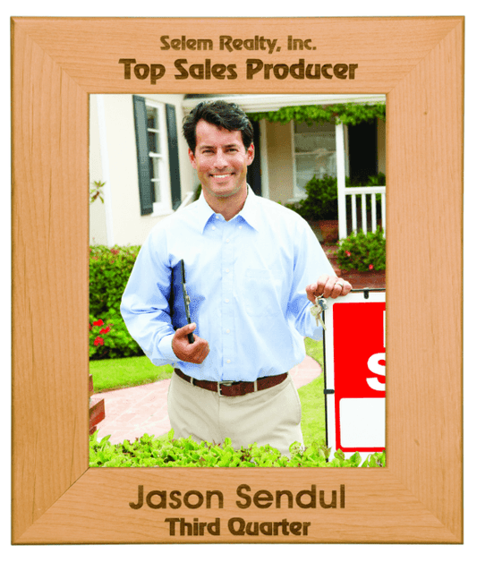 Genuine Red Alder Picture Frame 4" x 6" - Etchified - GearOne - PTF146