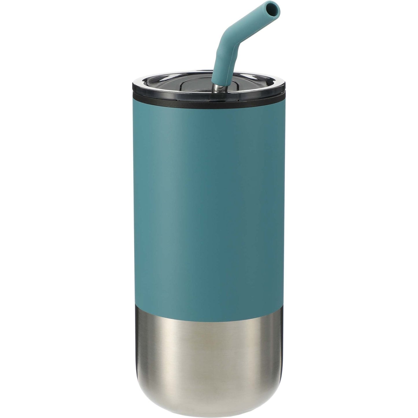 Lagom Insulated 16oz Stainless Steel Tumbler with Straw (MIN 75) - Etchified - Etchified - SM - 6908BK - 4