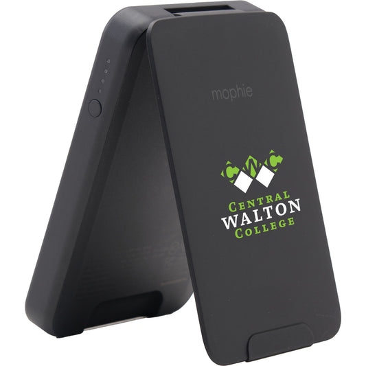 mophie® Snap+5000 mAh Wireless Power Bank w/ Stand - Etchified - Etchified - 7124-26BK