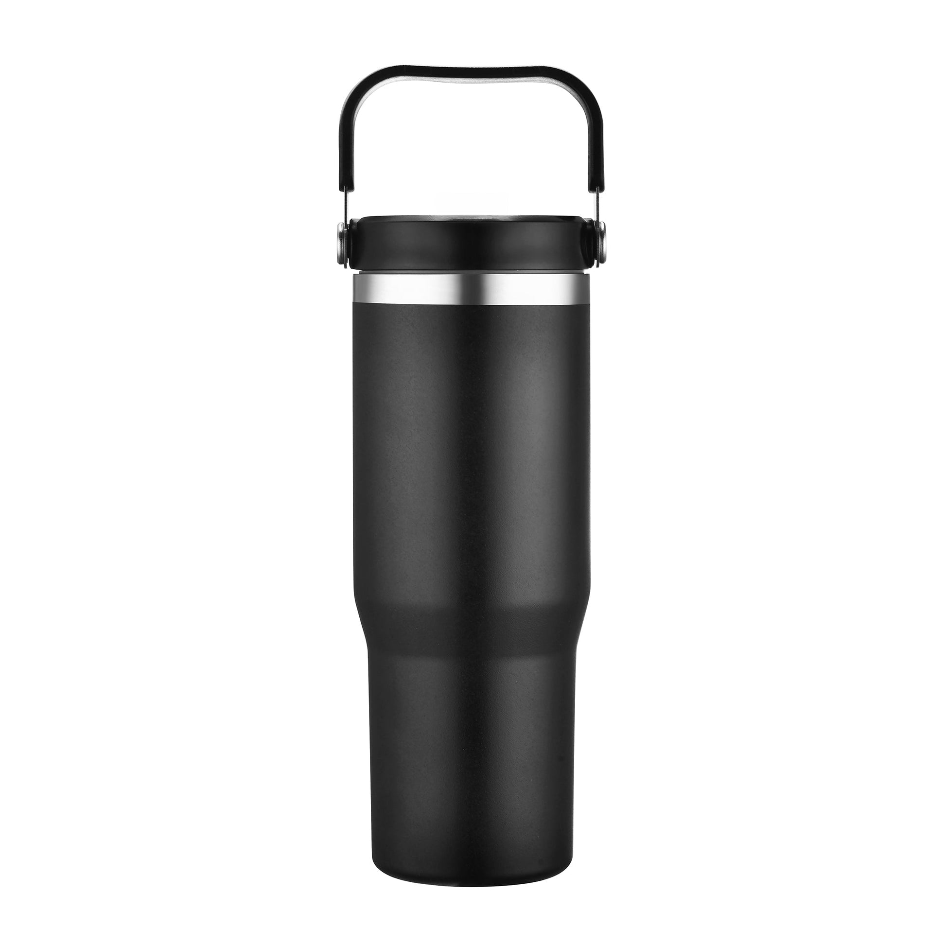 Personalized 30oz Stainless Steel Flip Straw Tumbler - Etchified-Etchified-AC268_BLACK