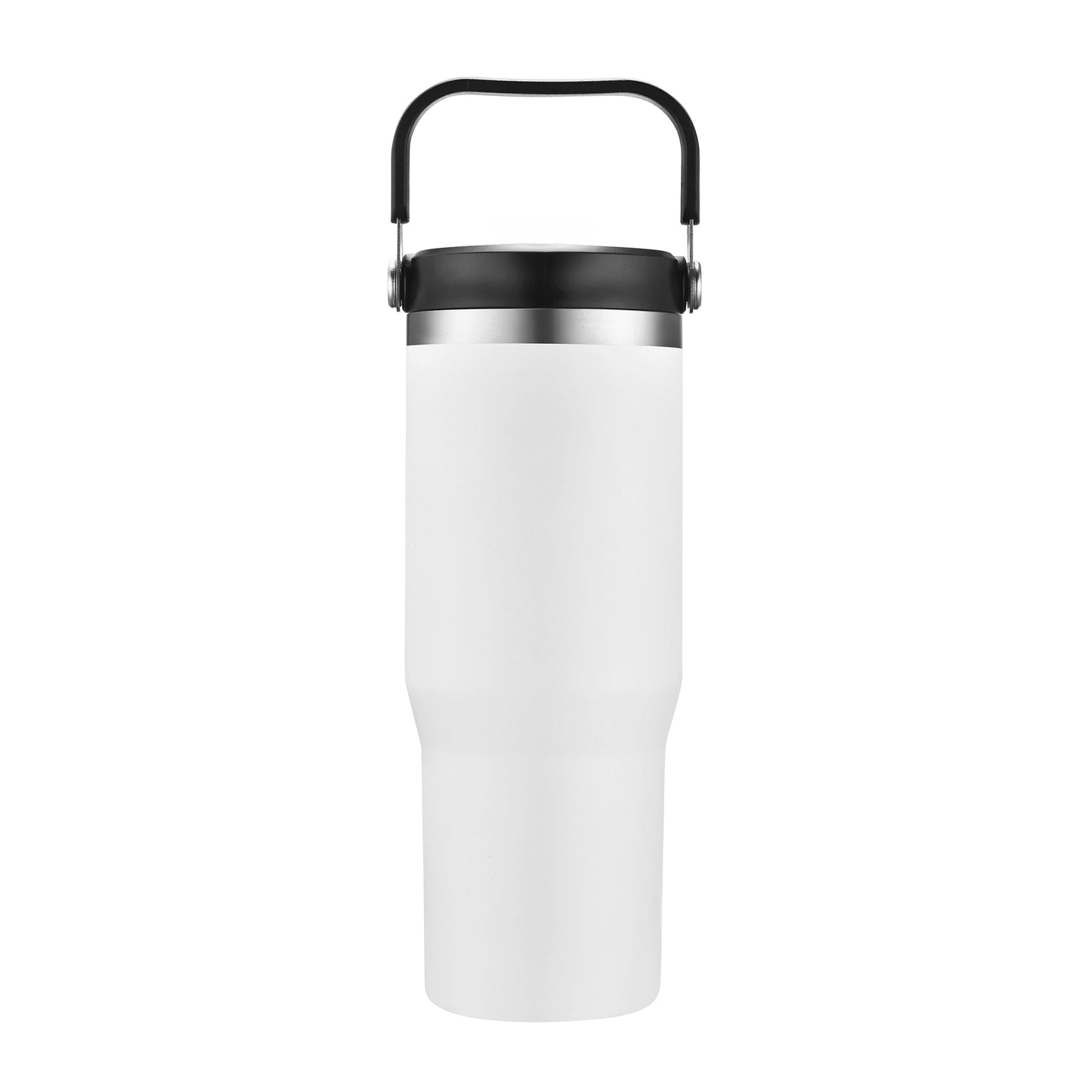 Personalized 30oz Stainless Steel Flip Straw Tumbler - Etchified-Etchified-AC268_BLACK