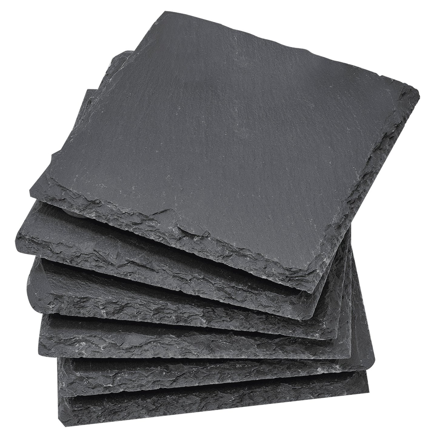 Personalized 6 Piece Slate Coaster Set - Etchified-Etchified-