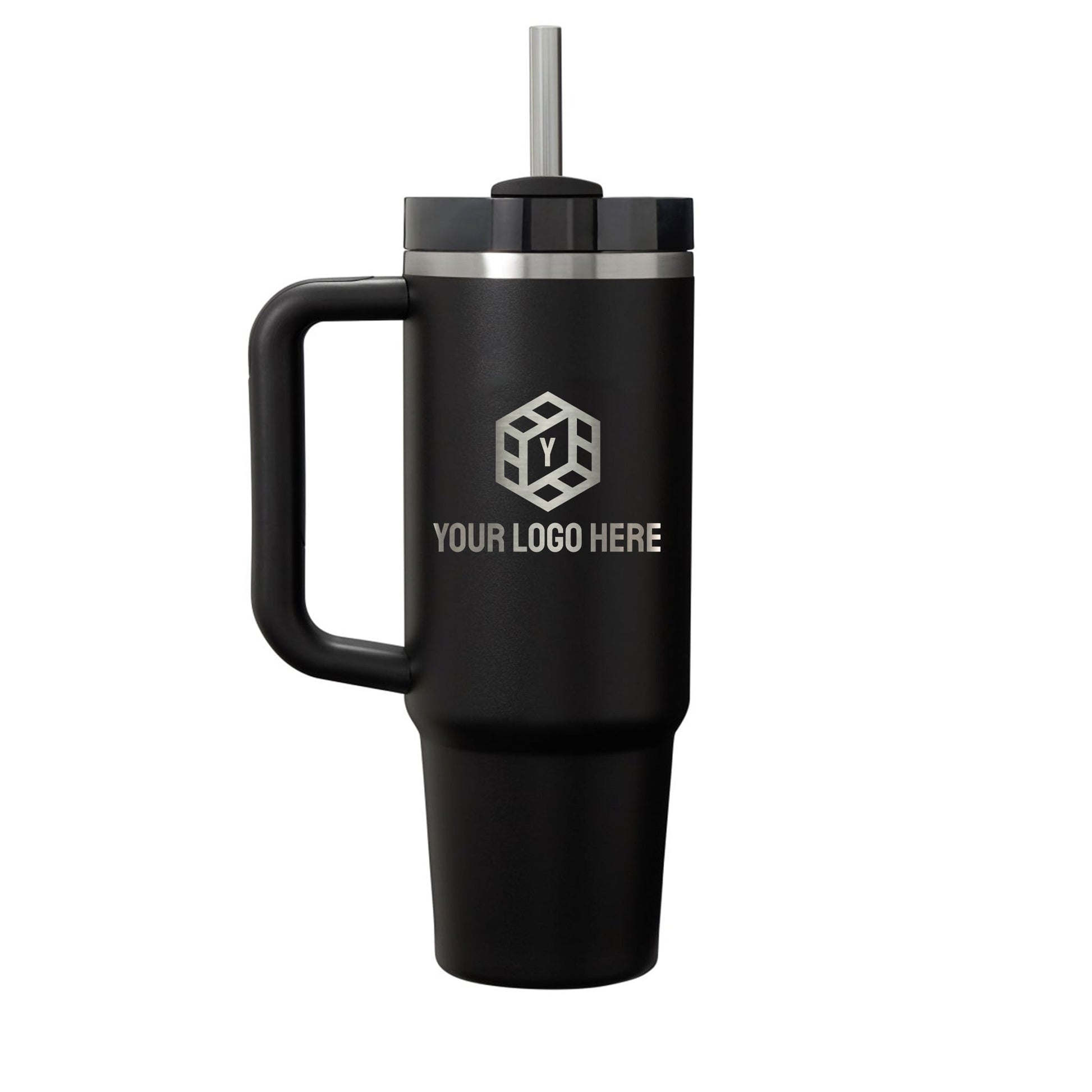 Personalized STANLEY® Quencher H2.0 FlowState™ Tumbler - 30 oz - Etchified-STANLEY®-1603-02BK