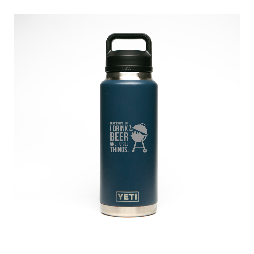 Personalized YETI® 36oz (1L) Bottle with Chug Cap - Etchified - YETI® - YRAM36NAVY