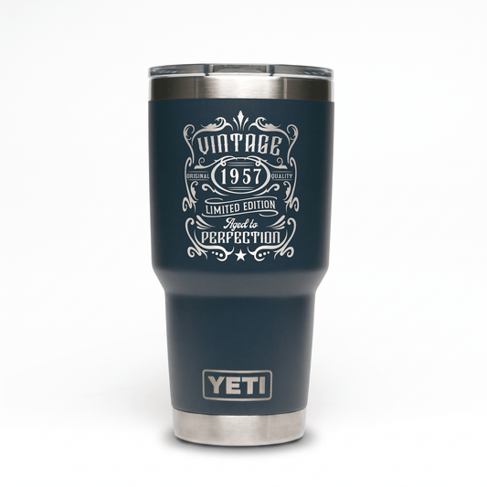 Personalized YETI® Rambler® 30 oz Tumbler - Etchified-YETI®-YRAM30NAVY
