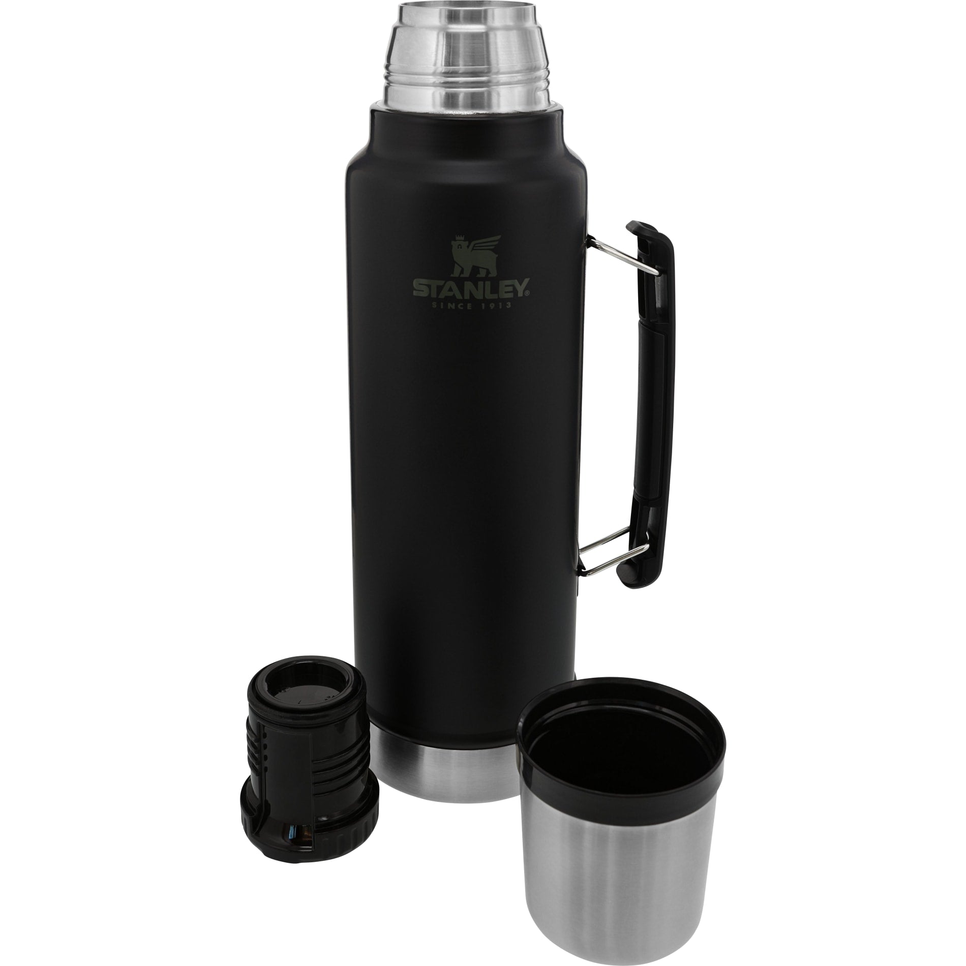 Stanley® Legendary Classic Bottle 48oz 1.5 qt Wide Mouth with Leakproof Cup Lid - Etchified - STANLEY® - 1603 - 14BK