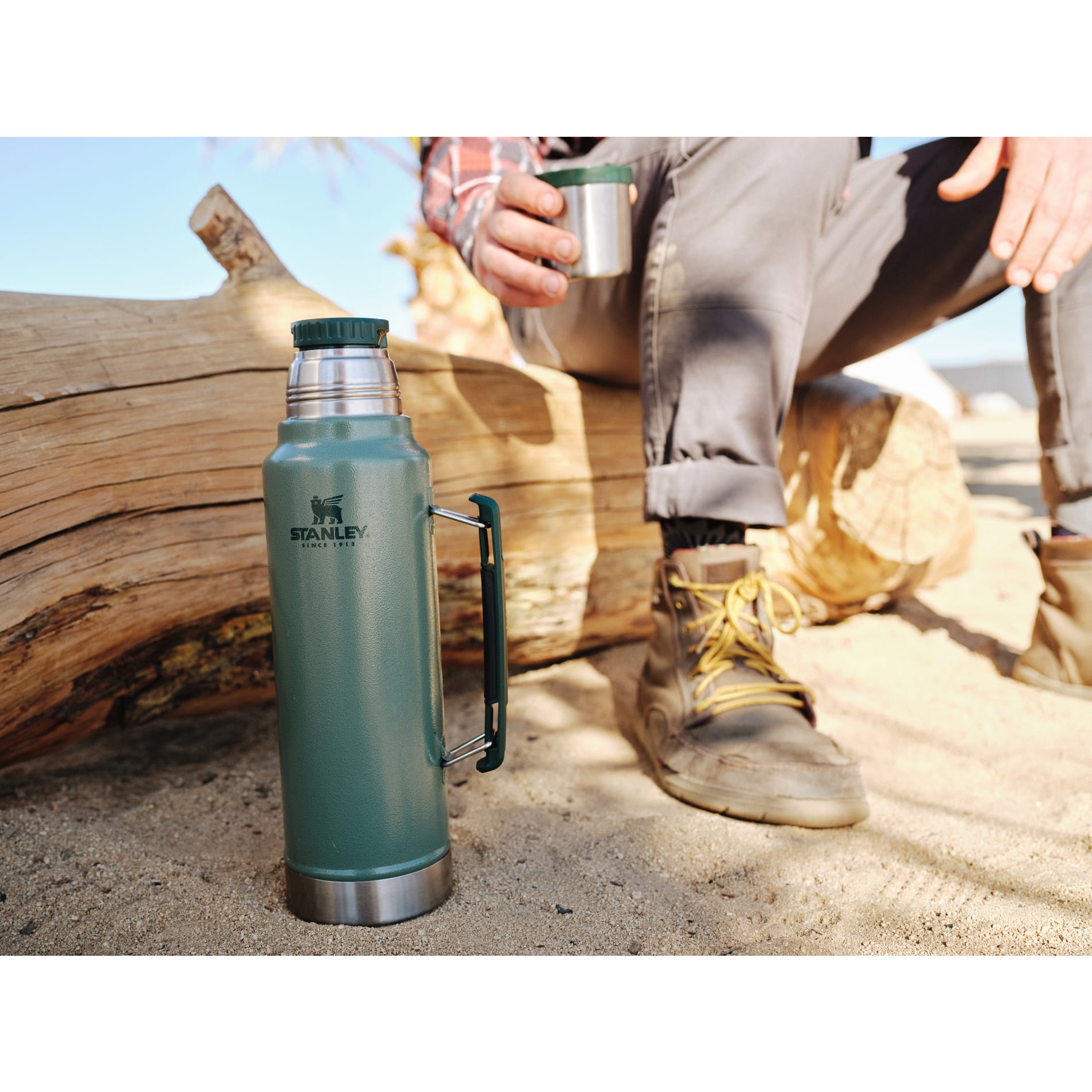 Stanley® Legendary Classic Bottle 48oz 1.5 qt Wide Mouth with Leakproof Cup Lid - Etchified - STANLEY® - 1603 - 14GR