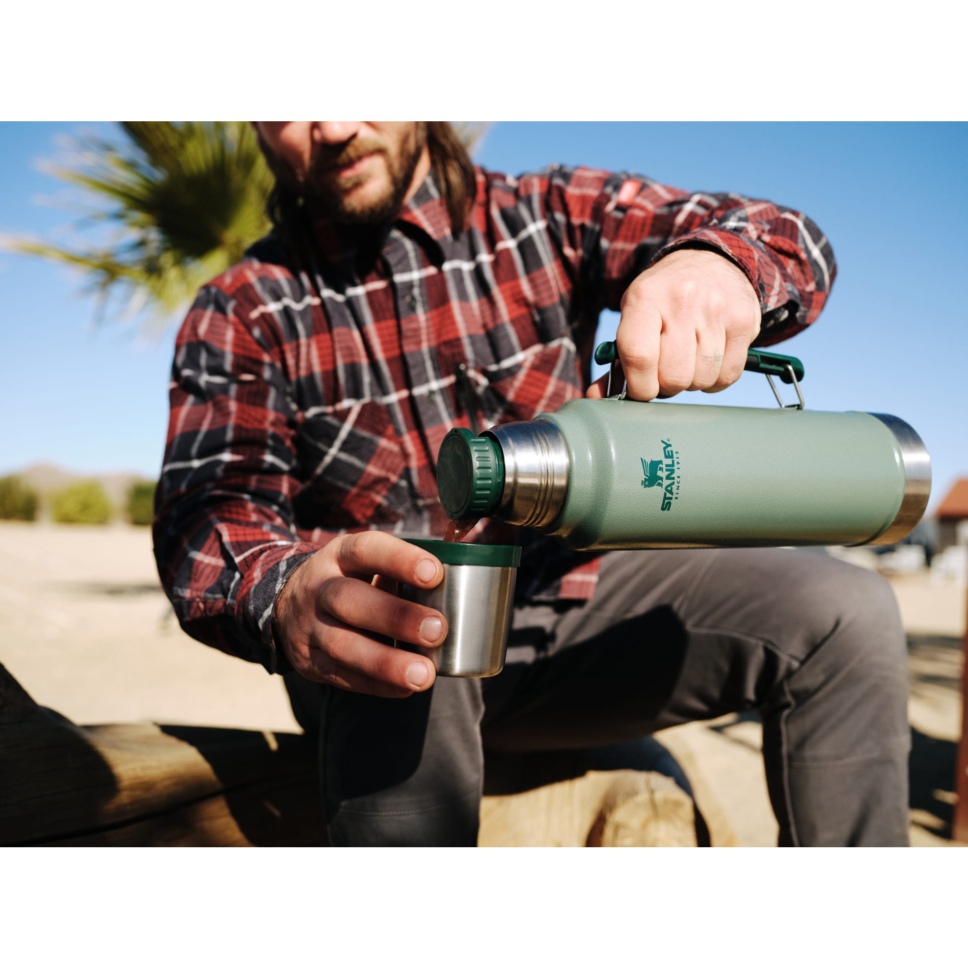 Stanley® Legendary Classic Bottle 48oz 1.5 qt Wide Mouth with Leakproof Cup Lid - Etchified - STANLEY® - 1603 - 14GR
