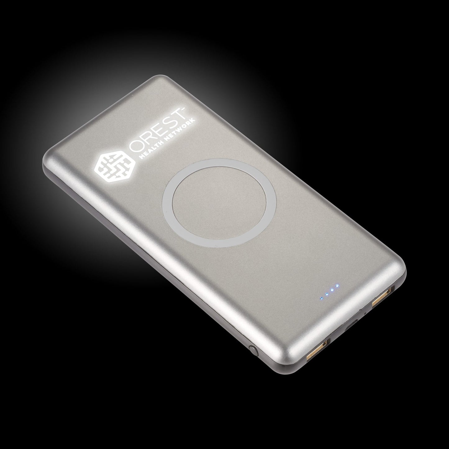 UL Listed Light Up Qi 10000 Wireless Power Bank - Etchified - Etchified - 7121-43GM