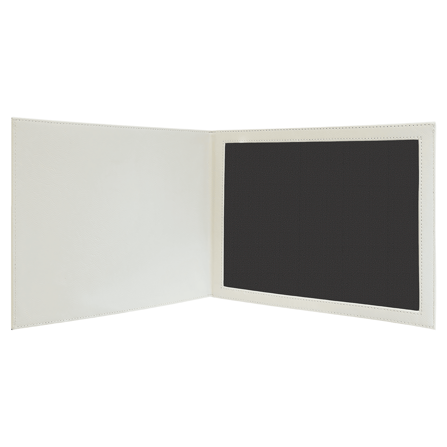 White Laserable Leatherette Certificate Holder 9" x 12" - Etchified - GearOne - CH113