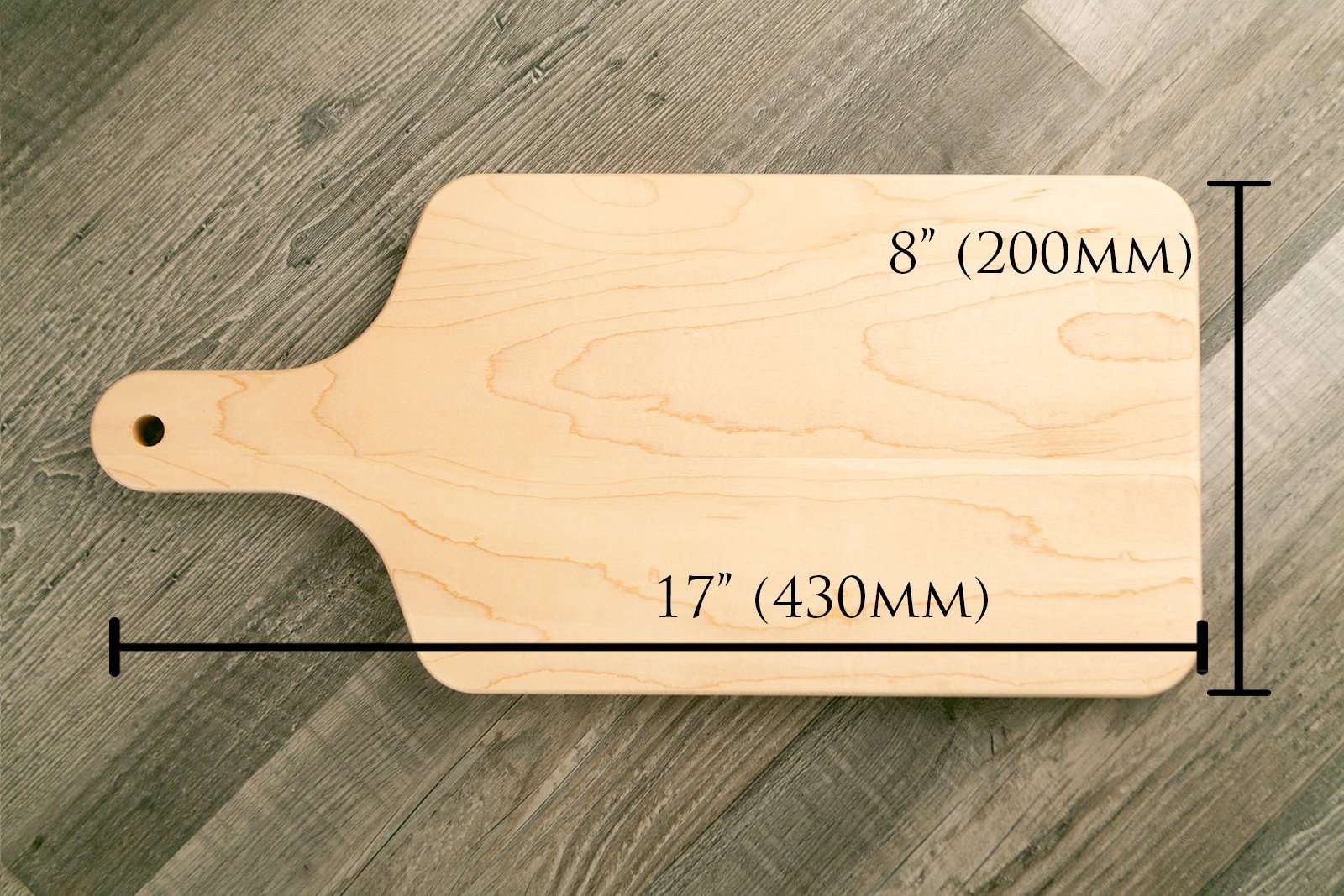 Large Maple Cheese/Charcuterie Board - 8"x17" - Etchified-Etchified-0069