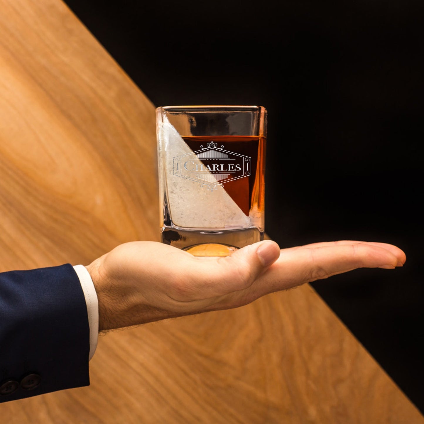 Personalized CORKCICLE® Whiskey Wedge - Etchified-CORKCICLE®-ETC-GMLN-100544-100544-000