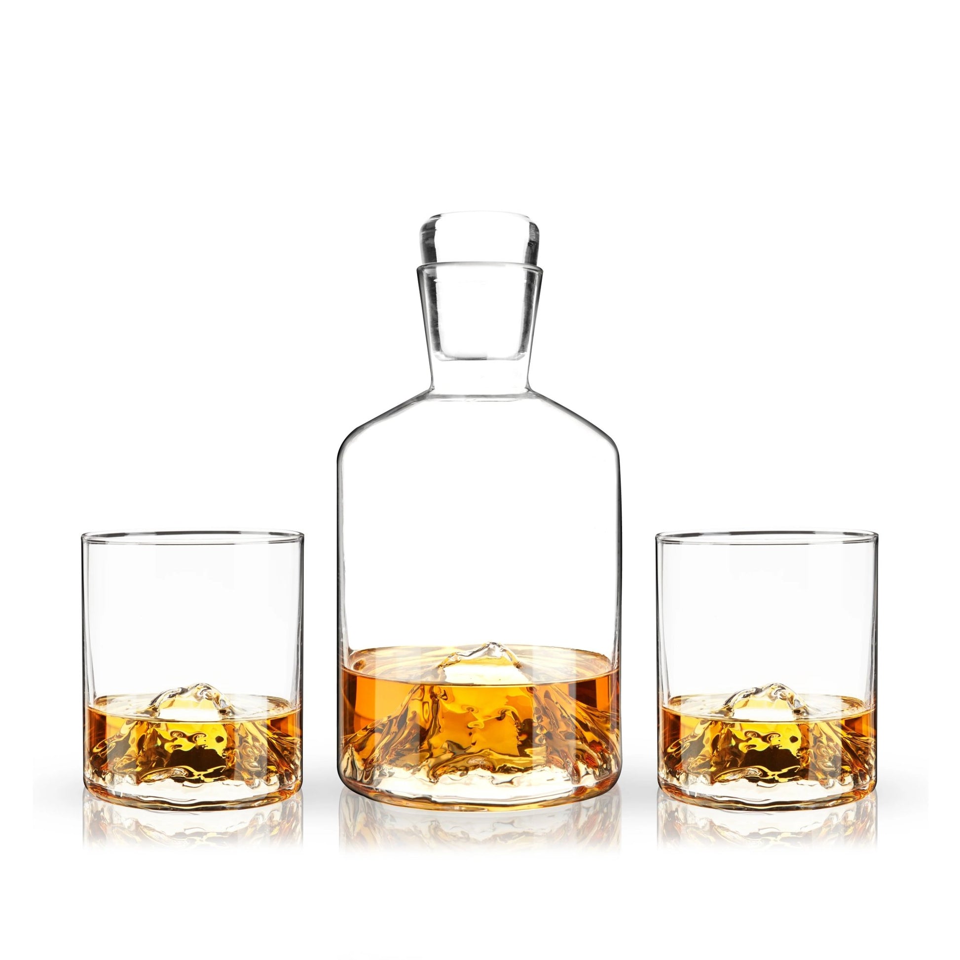 Personalized Mountain Decanter and Tumblers - Etchified-Viski®-ETC-TB-2909-29090001