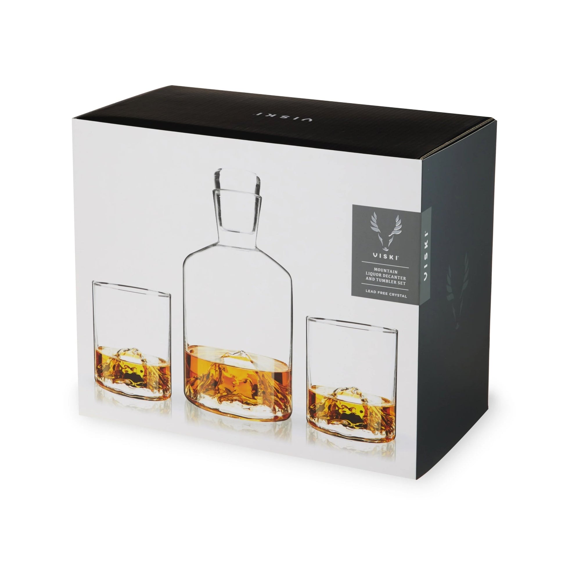 Personalized Mountain Decanter and Tumblers - Etchified-Viski®-ETC-TB-2909-29090001