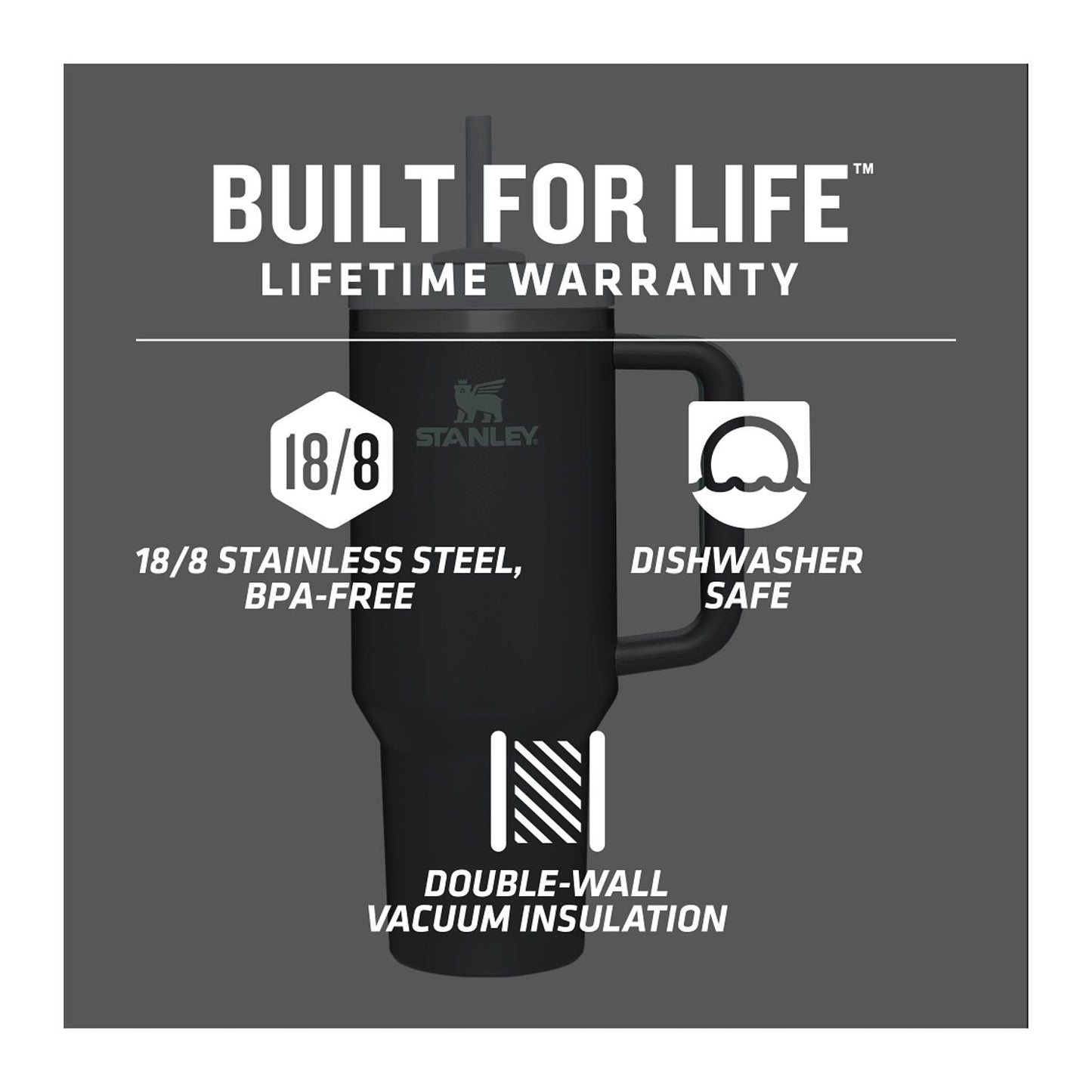 Personalized STANLEY® Quencher H2.0 FlowState™ Tumbler - 40 oz - Etchified-STANLEY®-1603-01CH