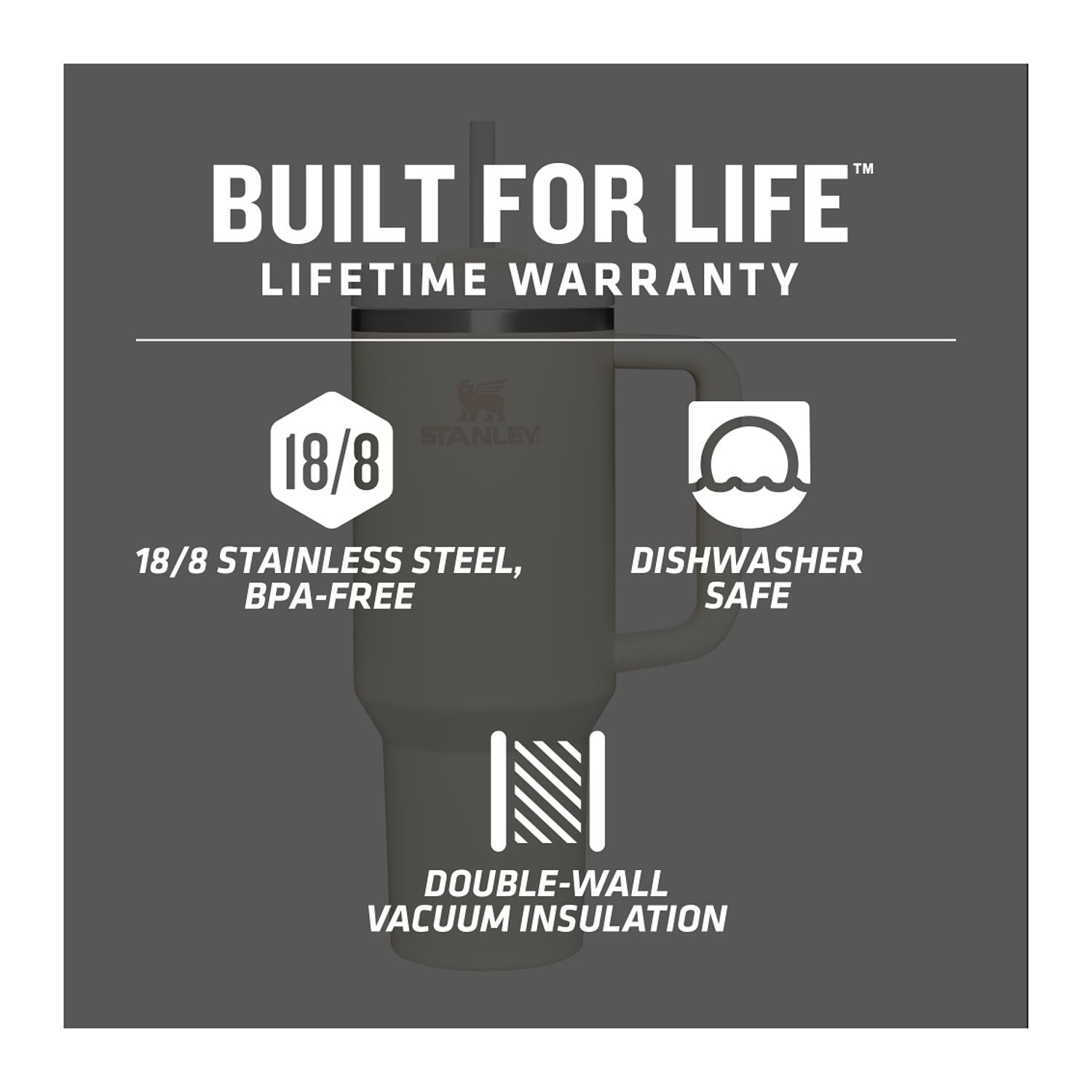 Personalized STANLEY® Quencher H2.0 FlowState™ Tumbler - 40 oz - Etchified-STANLEY®-1603-01CR