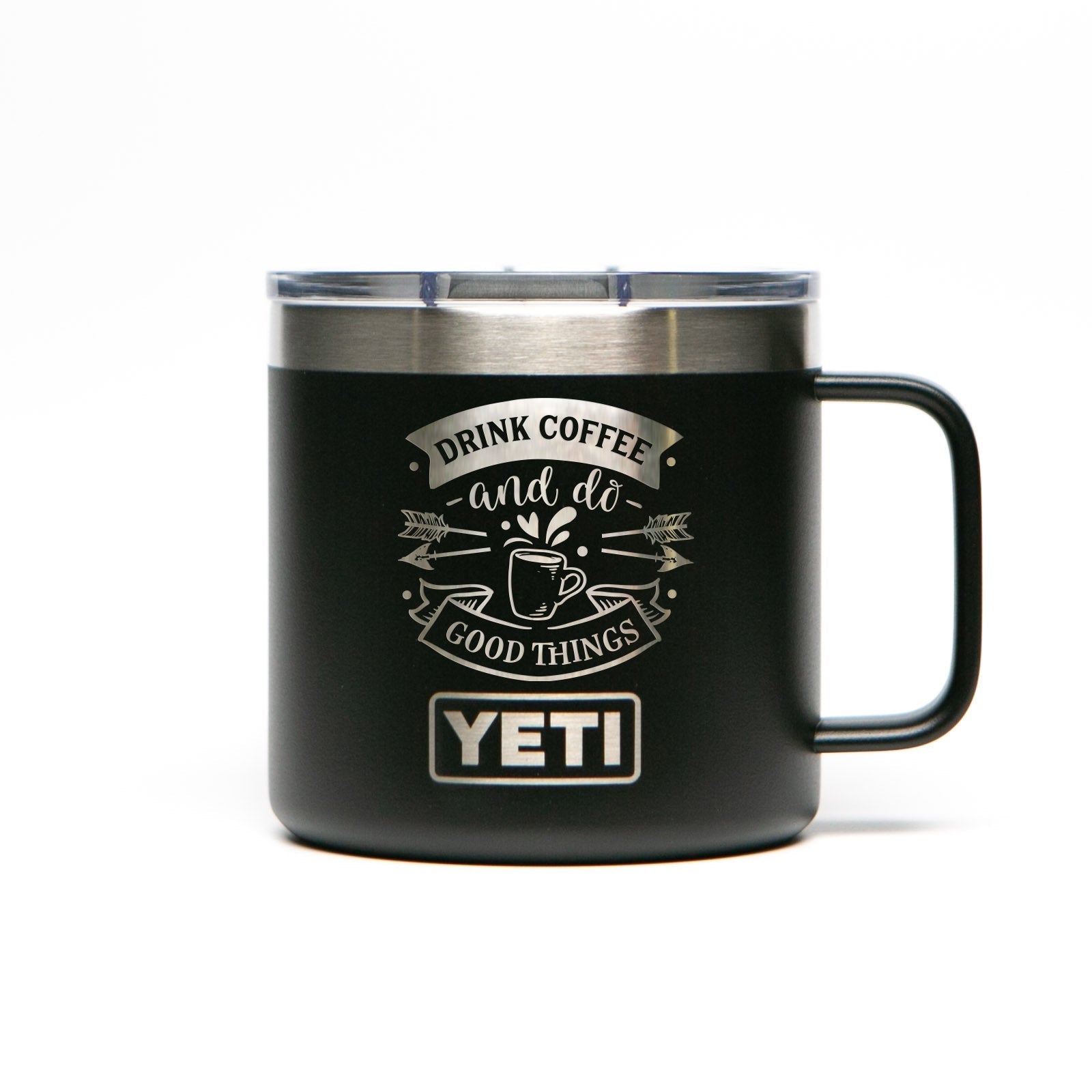 Personalized YETI® Rambler® 14 oz Mug with Handle Laser Engaved