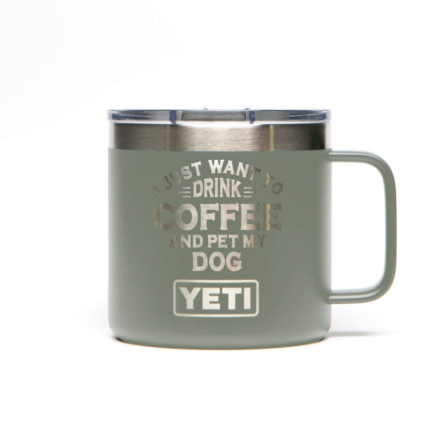 Personalized YETI® Rambler® 14 oz Mug with Handle - Etchified-YETI®-YRAM14NAVY