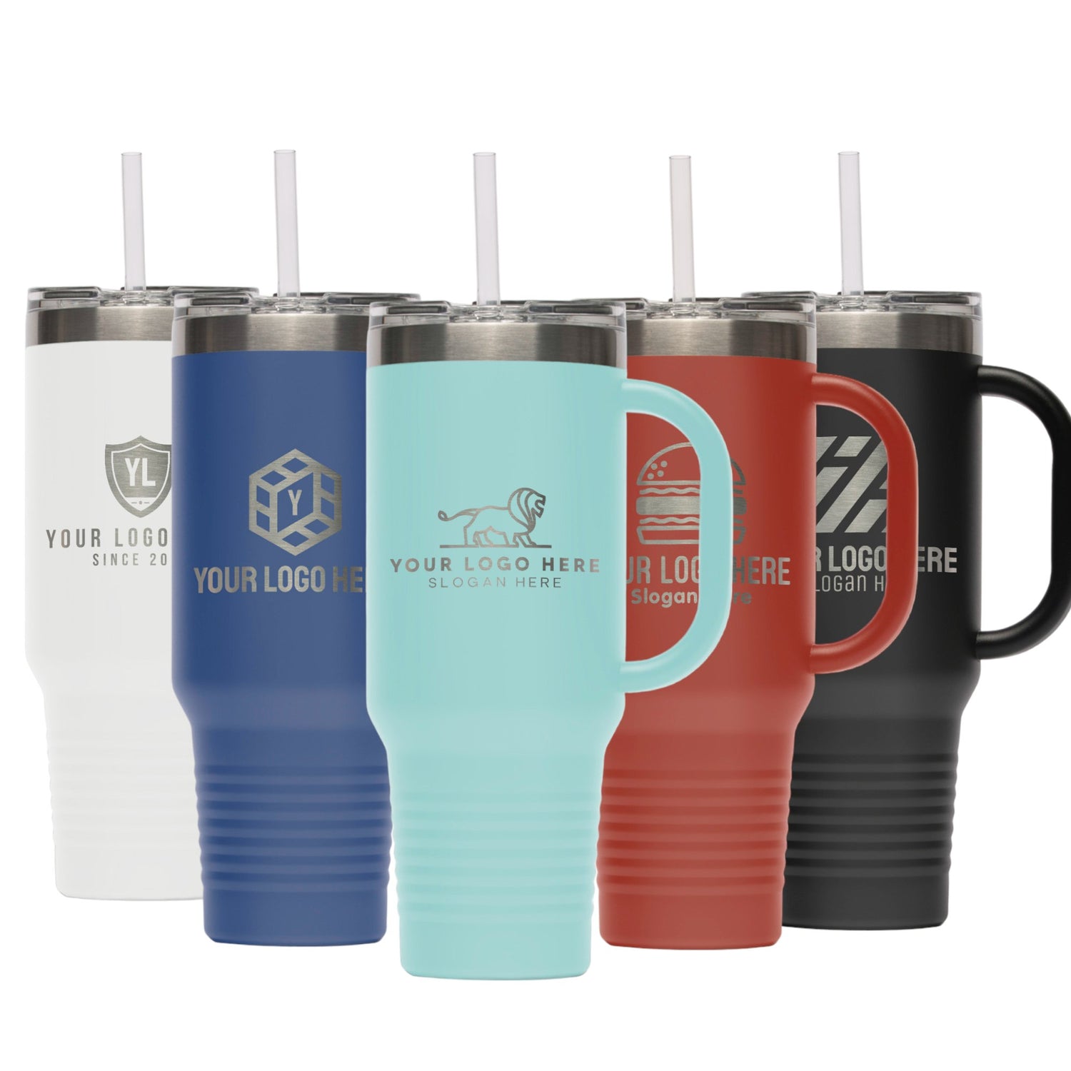 Design Bulk Custom Tumblers 30 oz, Laser Engraved Logo