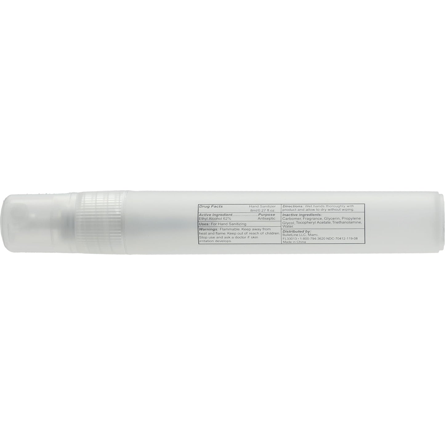 0.27oz Pen Sprayer Sanitizer with 62% Alcohol - Etchified - Etchified - SM-1610TBL
