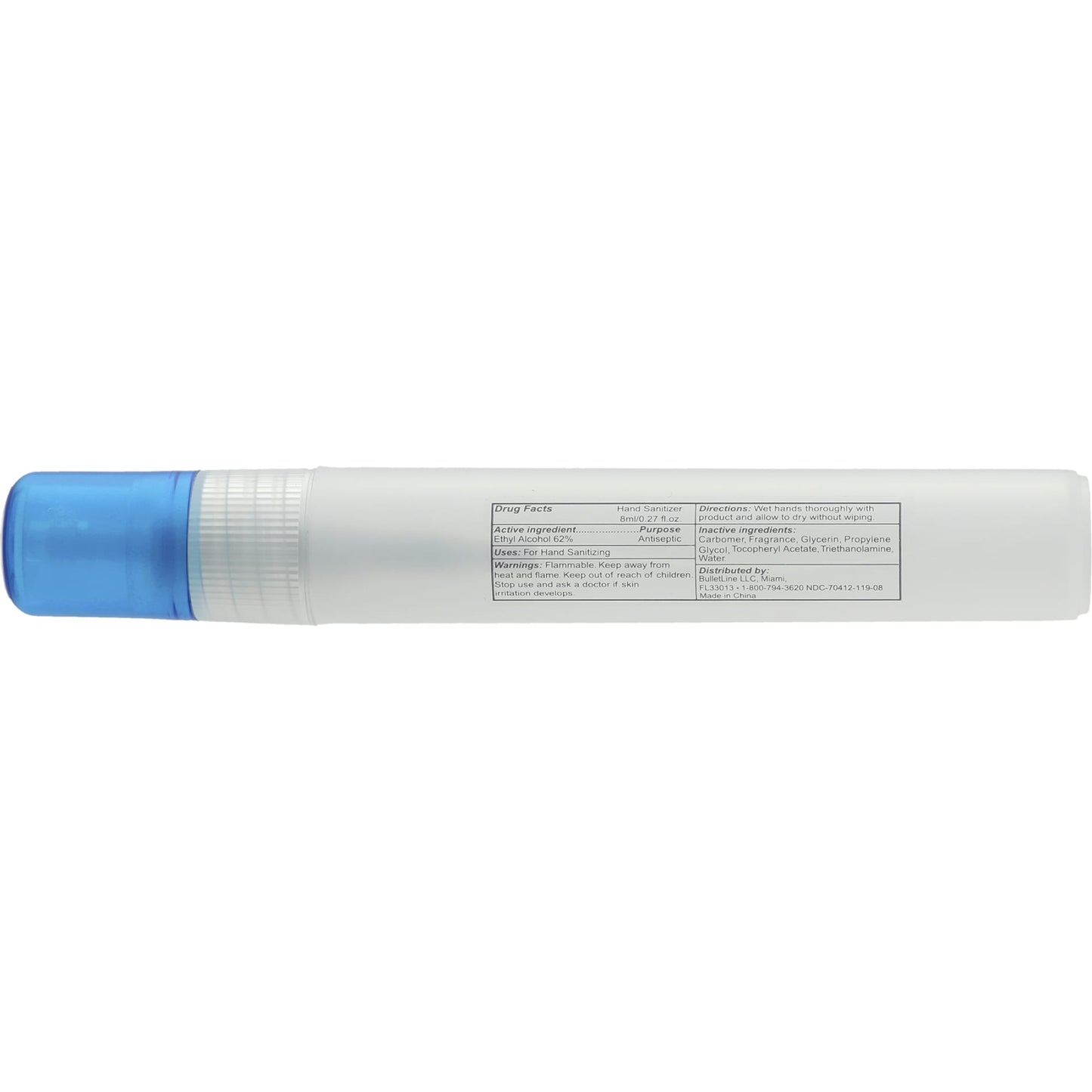 0.27oz Pen Sprayer Sanitizer with 62% Alcohol - Etchified - Etchified - SM-1610TBL