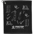 1.3 lb./doz. 18x15in Terry Golf Towel - Etchified - Etchified - SM-5987BK