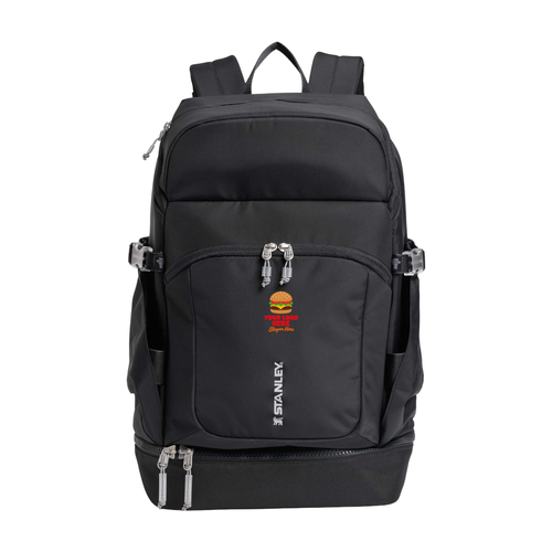 Stanley Vitalize Backpack with Full Color Print - Black, full color printed logo, front