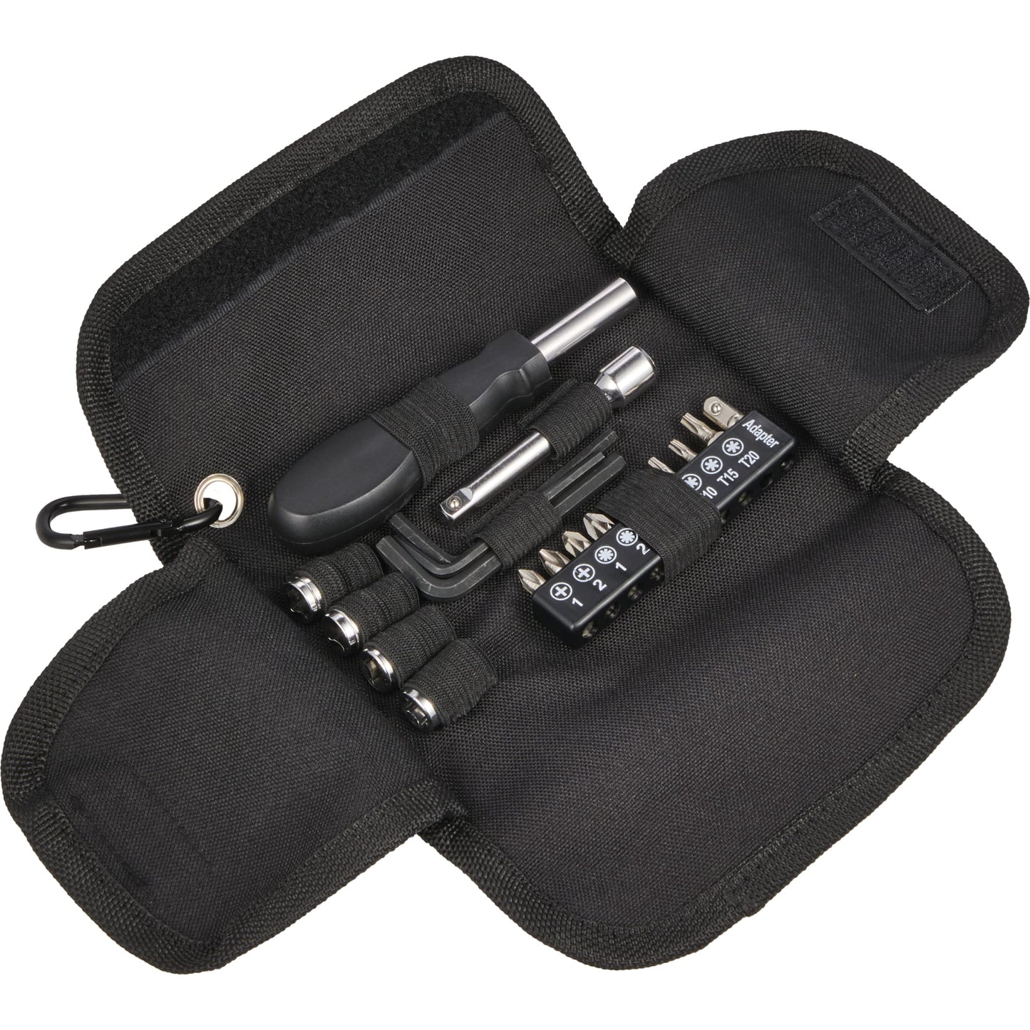 19 - Piece Tool Set with rPET Case - Etchified - Etchified - SM-9563BK