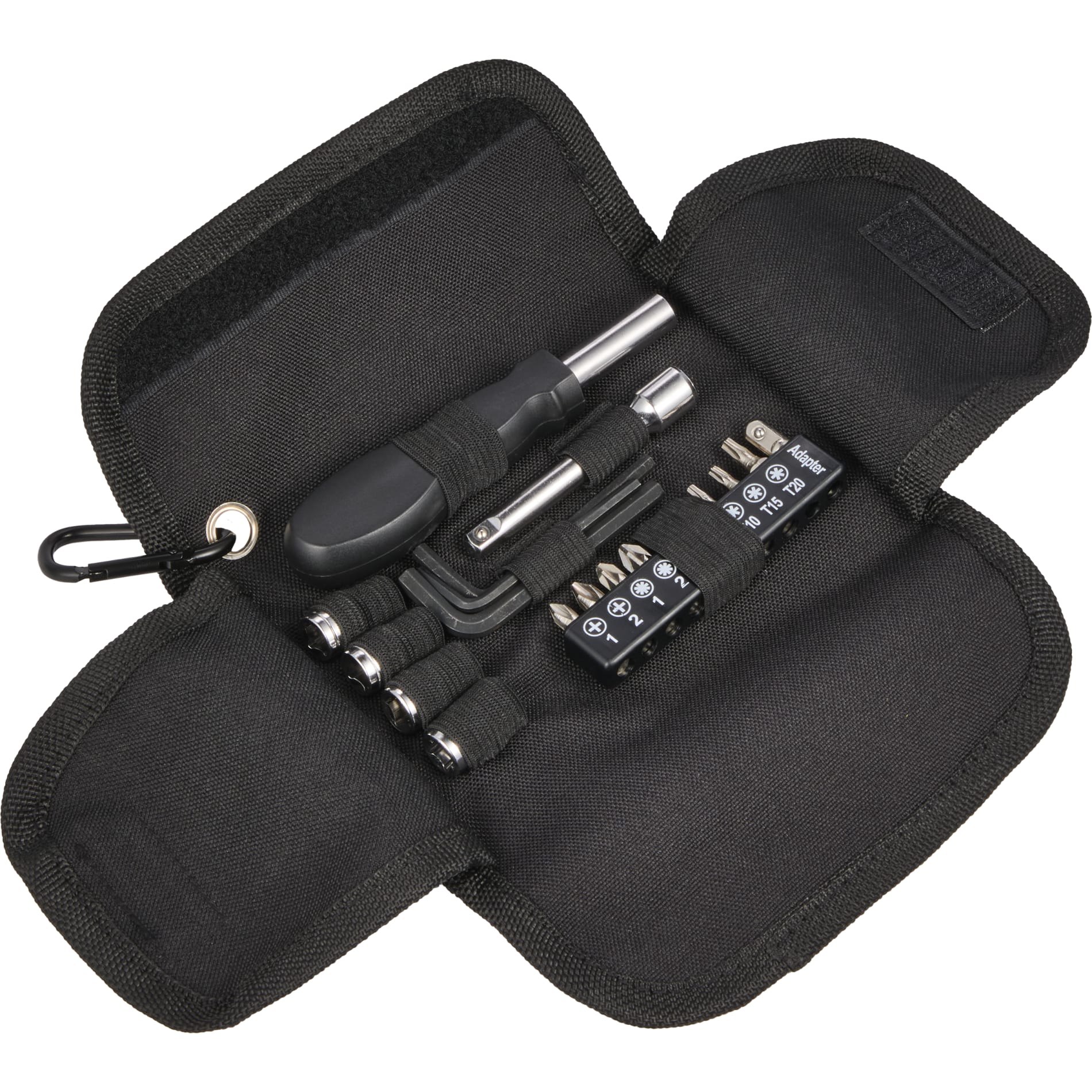 19 - Piece Tool Set with rPET Case - Etchified - Etchified - SM-9563BK