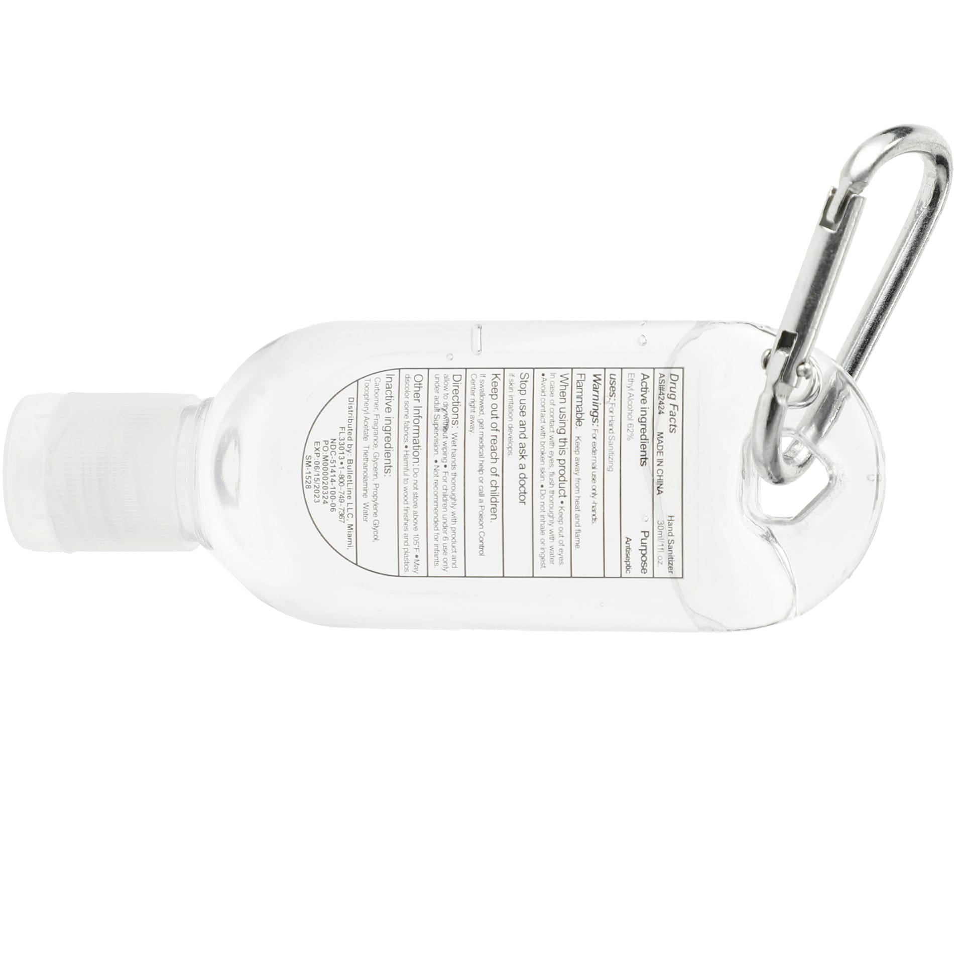 1oz Clip - N - Go Hand Sanitizer - Etchified - Etchified - SM-1528RYL