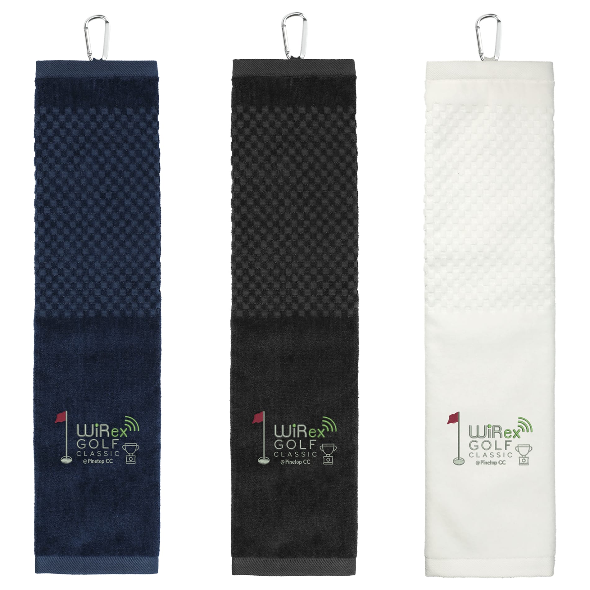 3.5lb./doz. 5.25x22in Scrubber Golf Towel - Etchified - GearOne - 2091-03NY