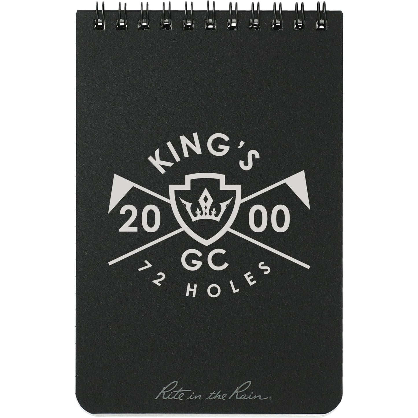 4” x 6” Rite in the Rain Top Spiral Notebook - Etchified - Rite in the Rain - 0913-02BK