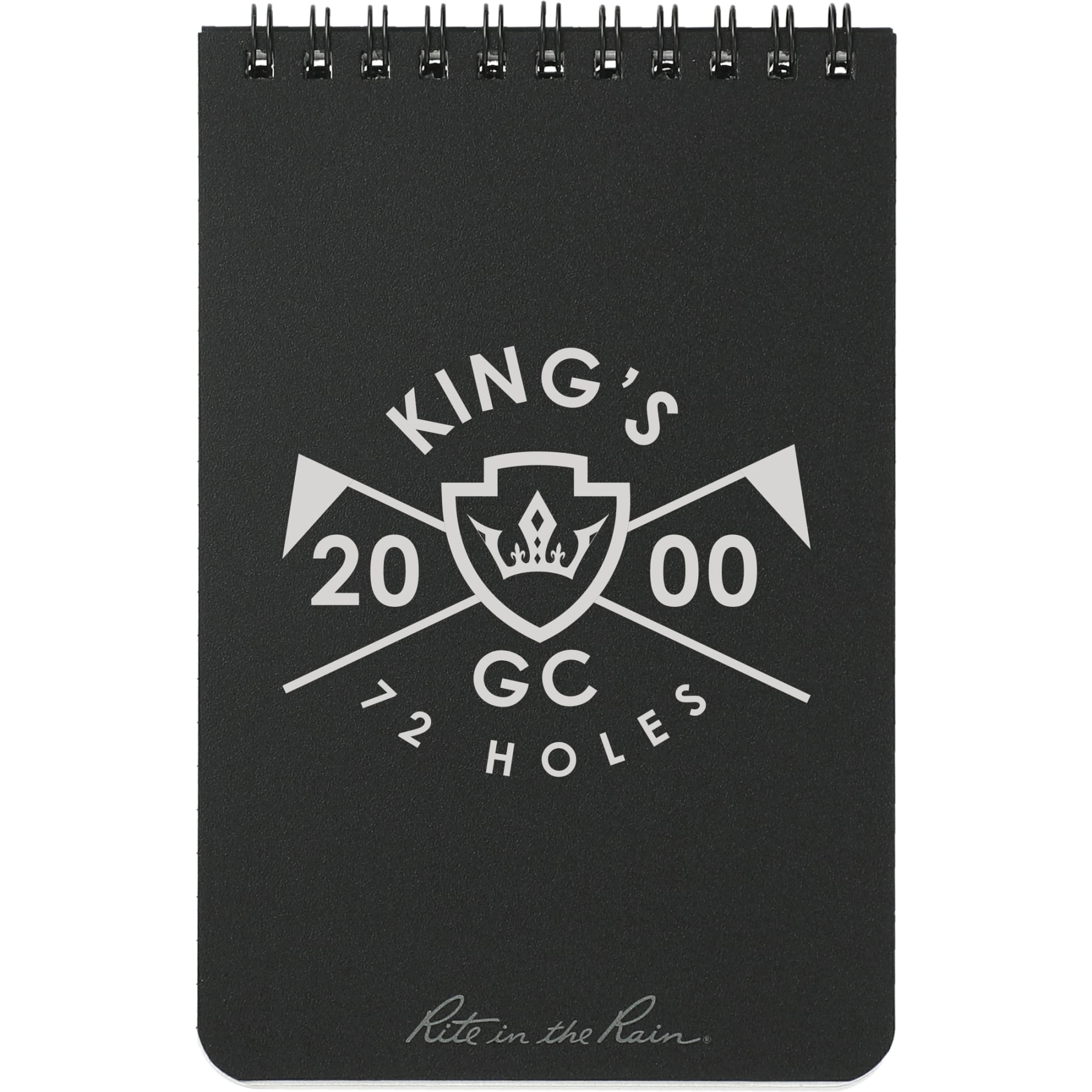 4” x 6” Rite in the Rain Top Spiral Notebook - Etchified - Rite in the Rain - 0913-02BK