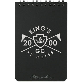 4” x 6” Rite in the Rain Top Spiral Notebook - Etchified - Rite in the Rain - 0913-02BK