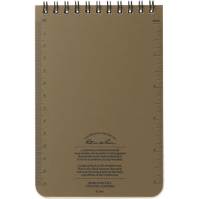 4” x 6” Rite in the Rain Top Spiral Notebook - Etchified - Rite in the Rain - 0913-02BK