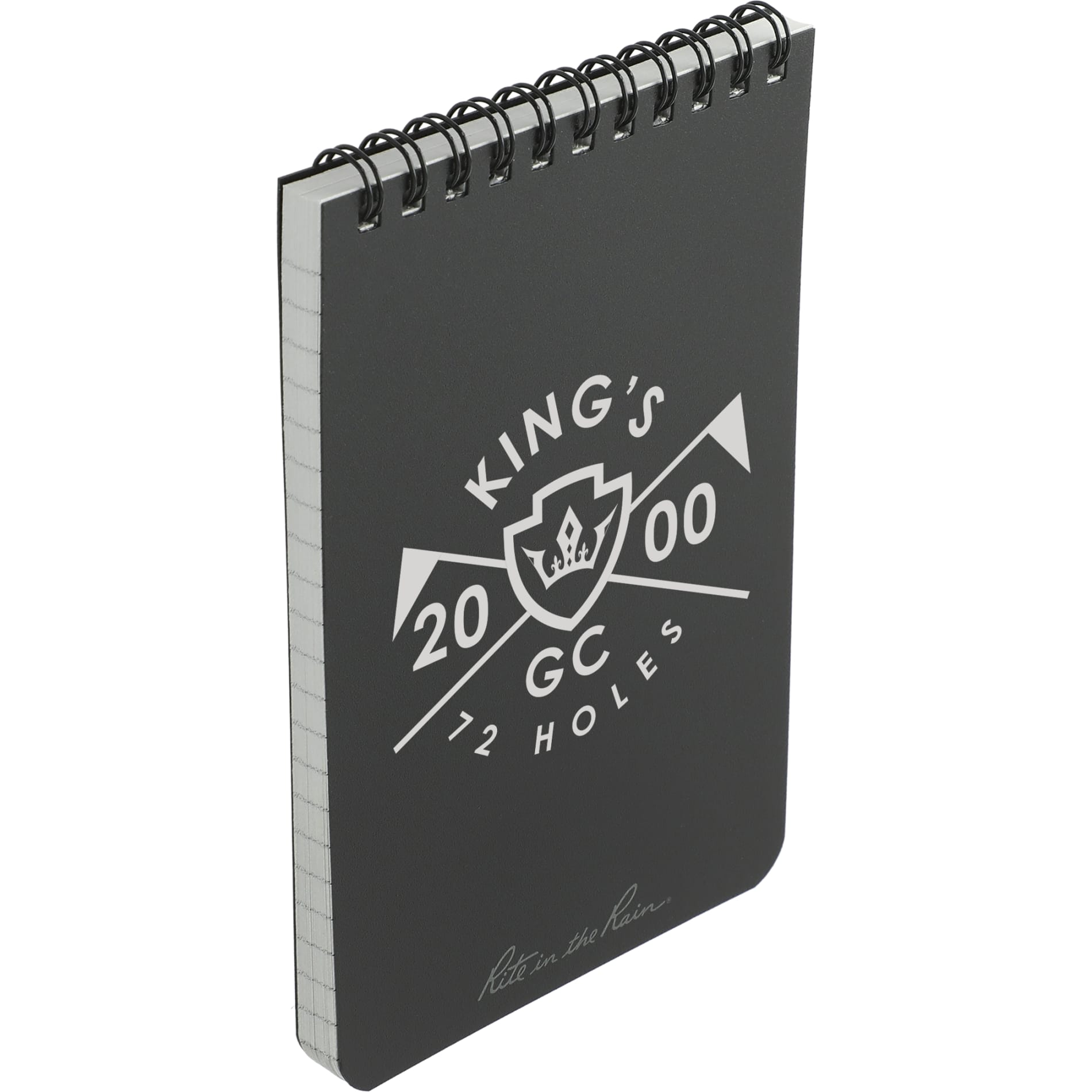 4” x 6” Rite in the Rain Top Spiral Notebook - Etchified - Rite in the Rain - 0913-02BK