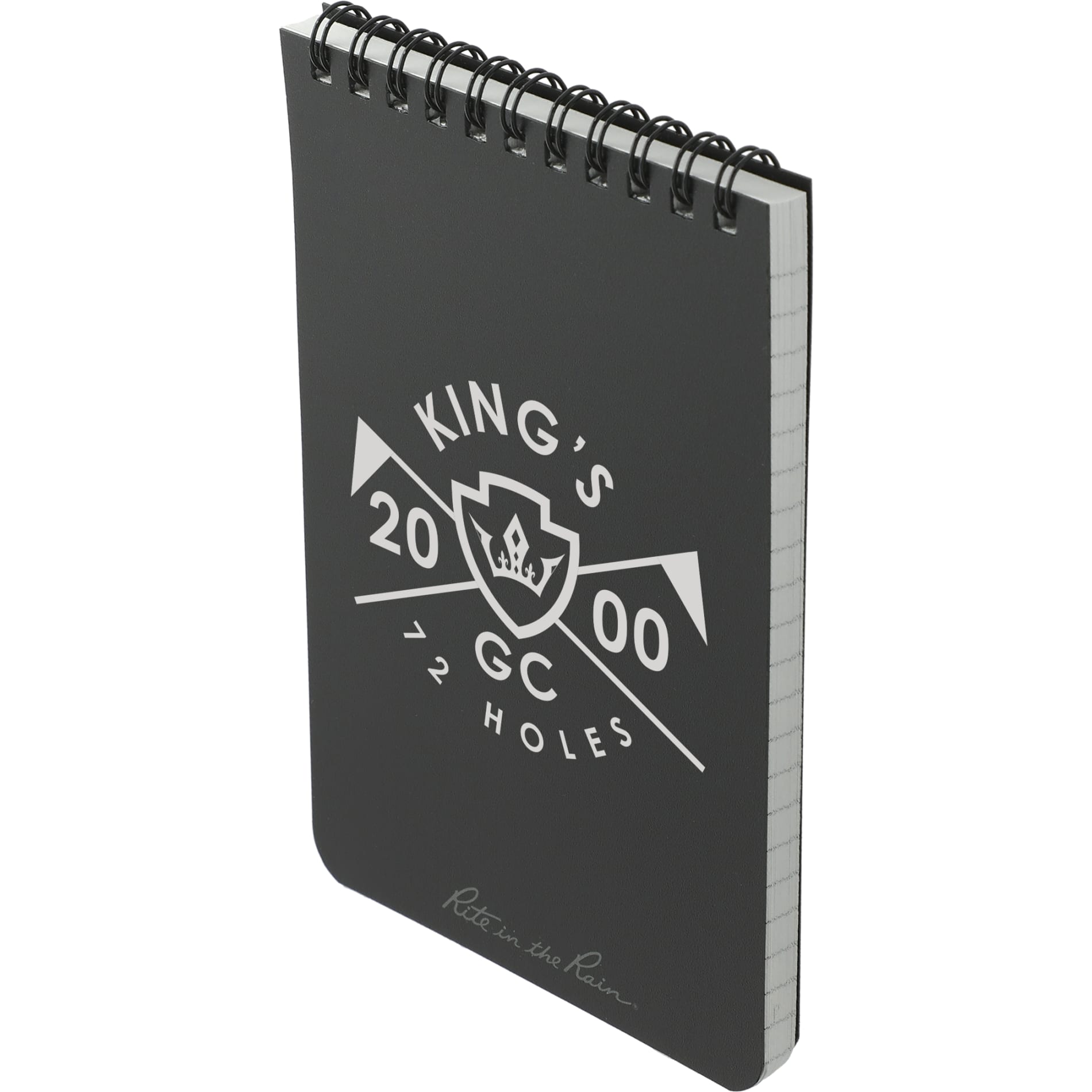 4” x 6” Rite in the Rain Top Spiral Notebook - Etchified - Rite in the Rain - 0913-02BK