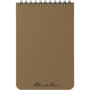 4” x 6” Rite in the Rain Top Spiral Notebook - Etchified - Rite in the Rain - 0913-02BK