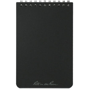 4” x 6” Rite in the Rain Top Spiral Notebook - Etchified - Rite in the Rain - 0913-02BK
