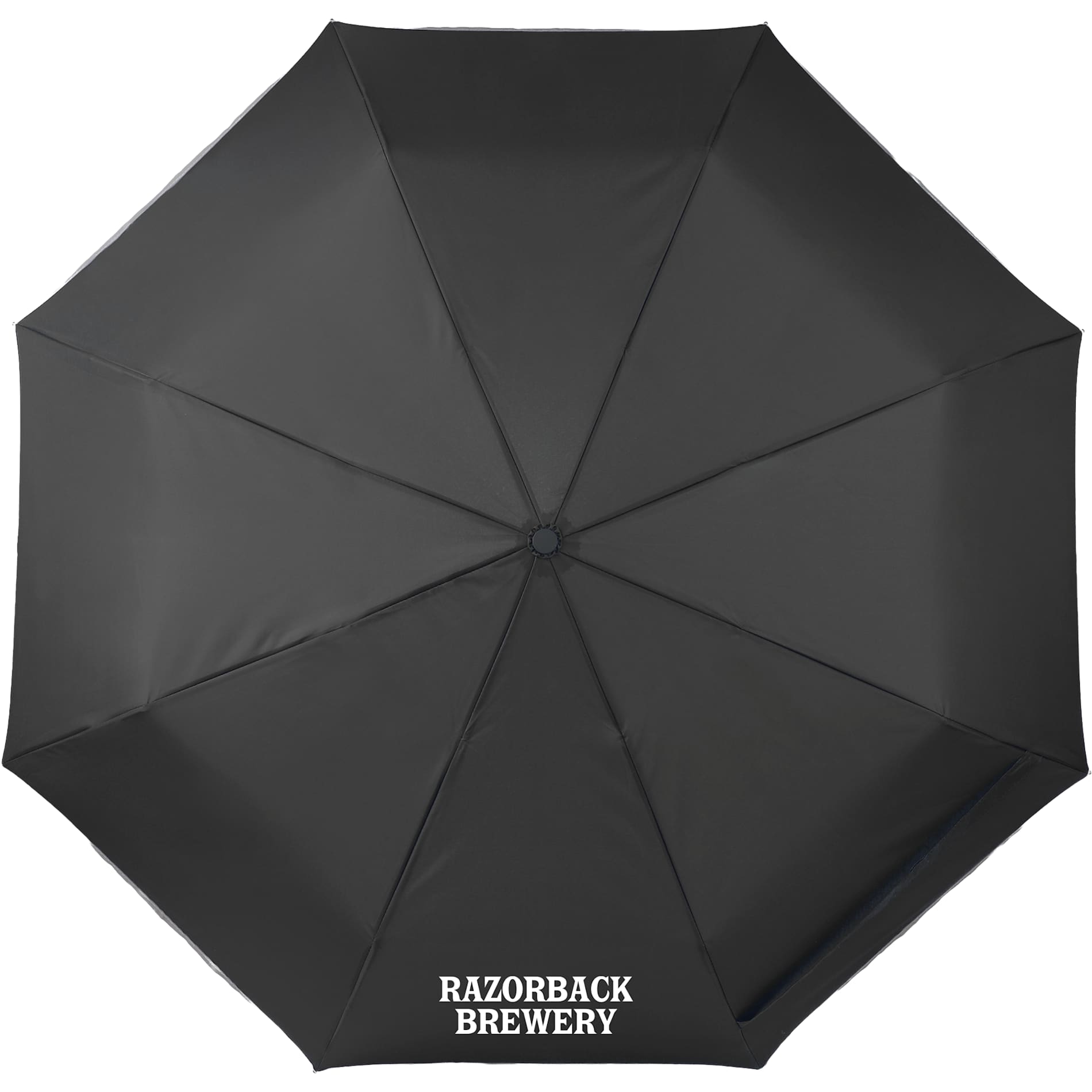 48" RPET Umbrella w/ Reflective Trim - Etchified - Etchified - 5050-08BK