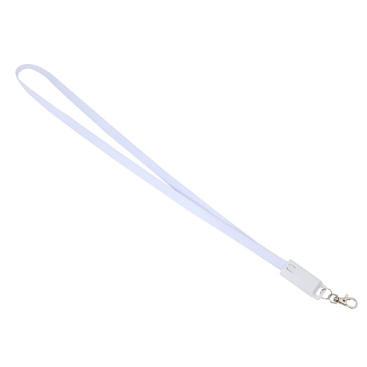 5 - in - 1 40W PD Charging Cable Lanyard - Etchified - Etchified - SM-2850WH
