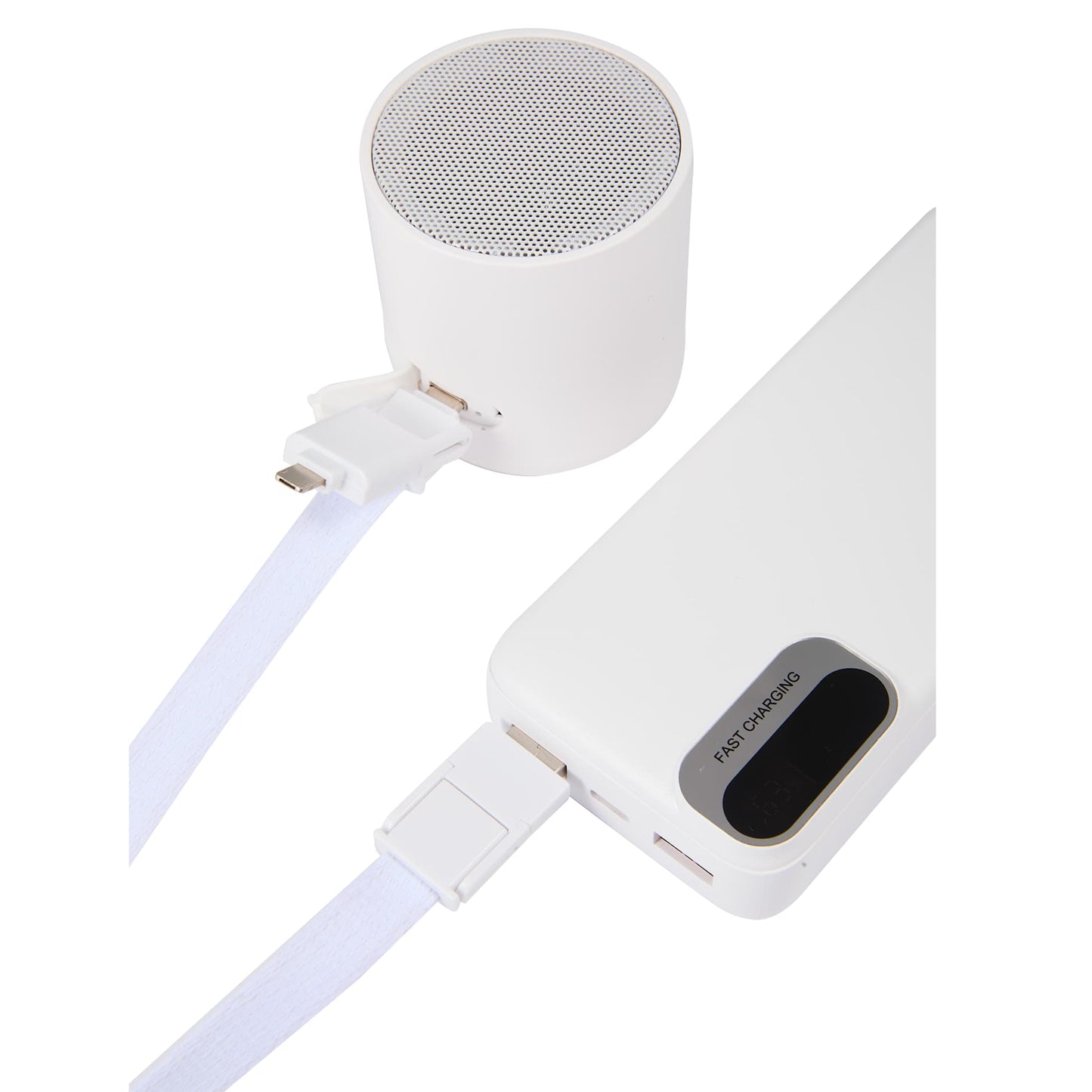 5 - in - 1 40W PD Charging Cable Lanyard - Etchified - Etchified - SM-2850WH