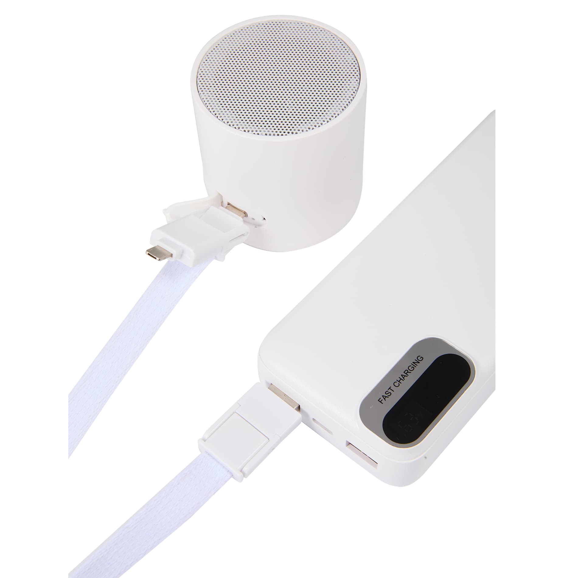5 - in - 1 40W PD Charging Cable Lanyard - Etchified - Etchified - SM-2850WH