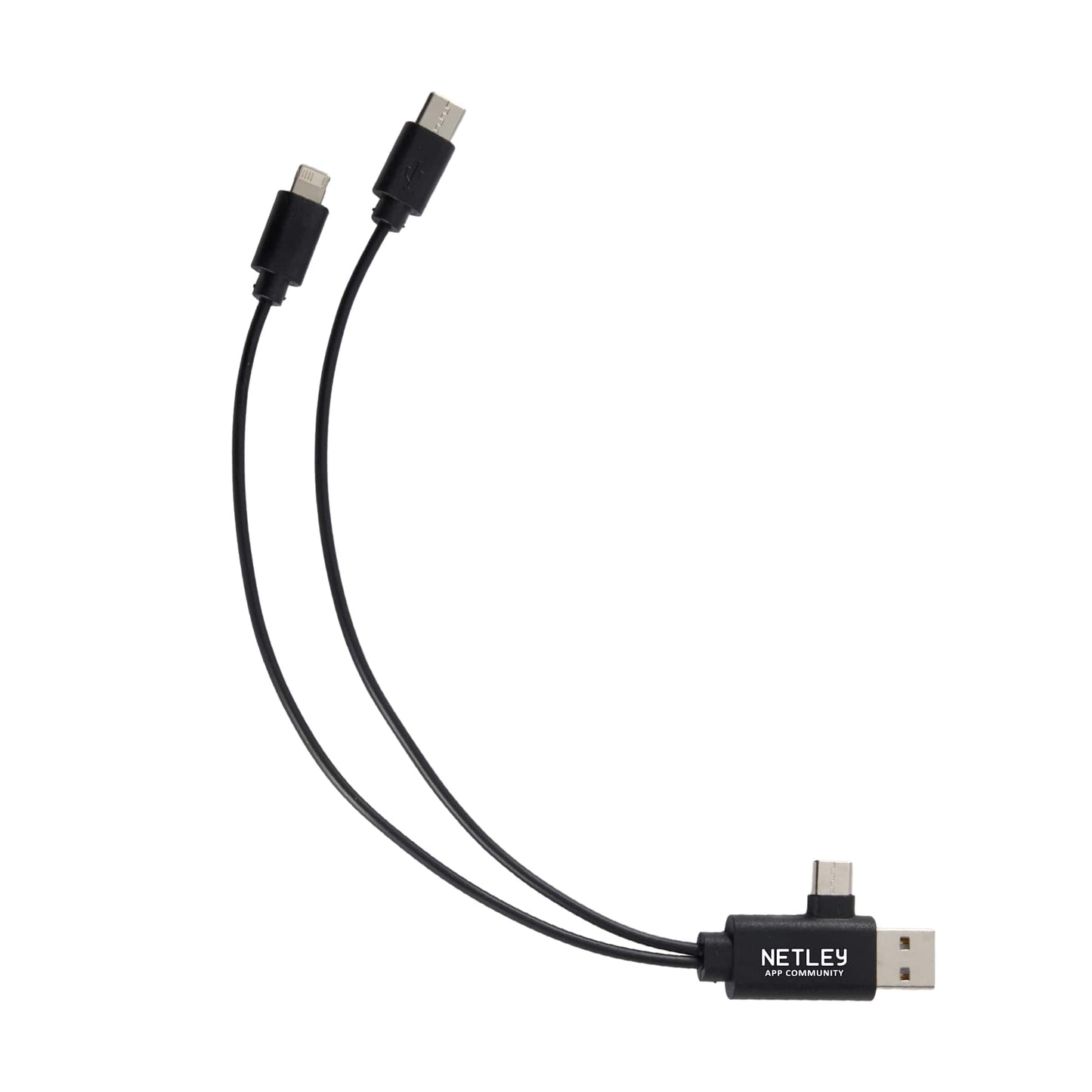 5 - in - 1 Recycled Charging Cable - Etchified - Etchified - SM-2852BK
