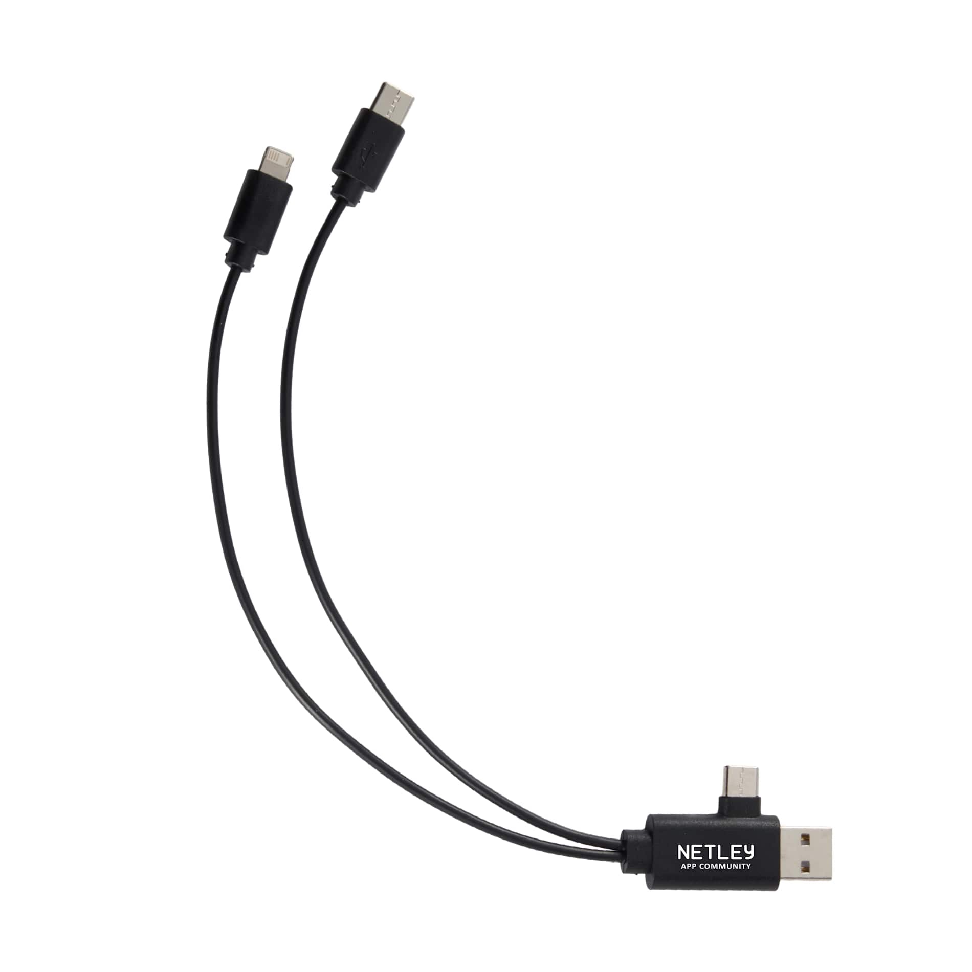 5 - in - 1 Recycled Charging Cable - Etchified - Etchified - SM-2852BK