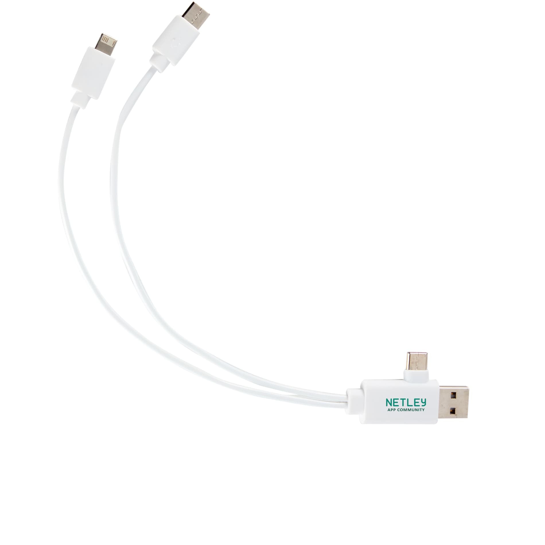 5 - in - 1 Recycled Charging Cable - Etchified - Etchified - SM-2852WH